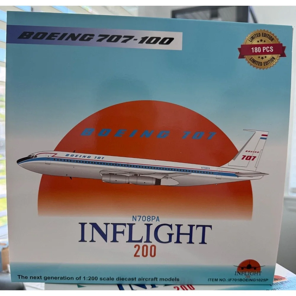 INFLIGHT/BOEING CO./B707-100/N708PA/IF701BOEING1025P/1:200/L.E/NEW/MSBC07062826